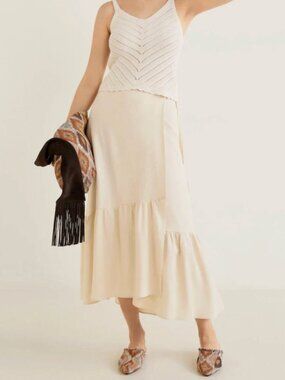 MNG Mango Maxi Wrap Skirt